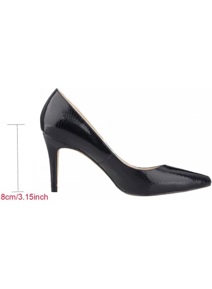Pumps for Women Metallic High Heels Pointed Toe Stilettos Dress Heeled Pump Shoes