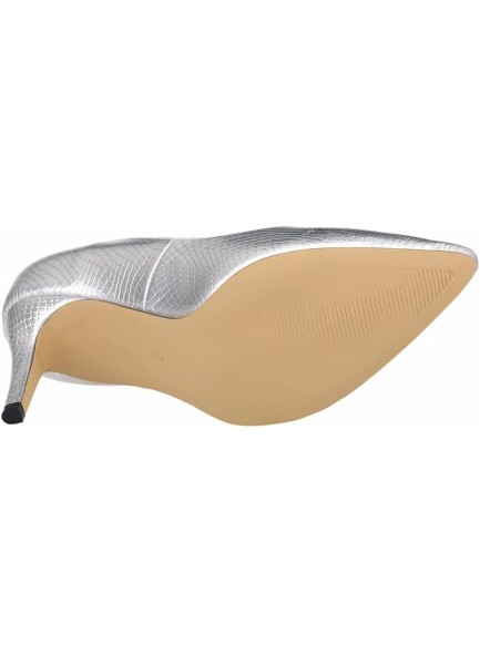 Pumps for Women Metallic High Heels Pointed Toe Stilettos Dress Heeled Pump Shoes
