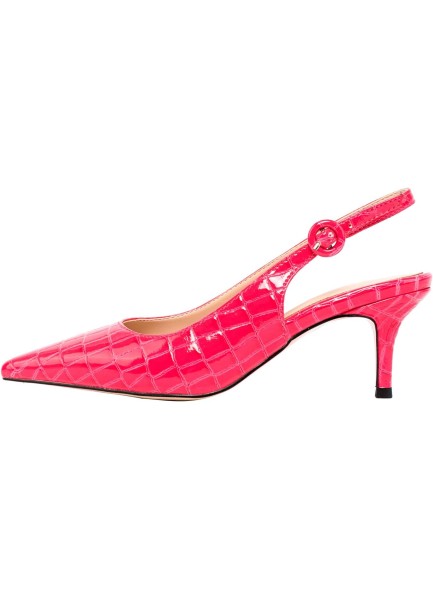Kitten Heels for Women Pointed Toe Slingback Pumps Patent Leather Dressy Low Heel Pump Shoes