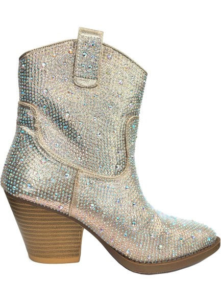 Women's Rhinestone Western Cowboy Booties