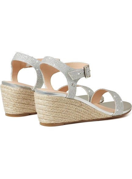 Wedge Sandals Cute Comfort Glitter Summer Sandals Fashion Dressy Espadrille Casual Outdoor Low Heel Strappy 