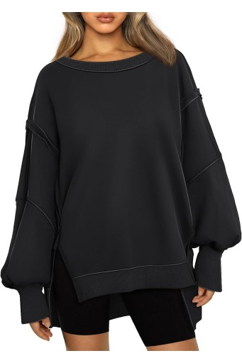 Womens Oversized Crewneck Sweatshirts Hoodies Fall Outfits Fashion Teen Girls Y2k Winter Clothes