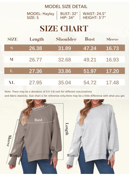 Womens Oversized Crewneck Sweatshirts Hoodies Fall Outfits Fashion Teen Girls Y2k Winter Clothes