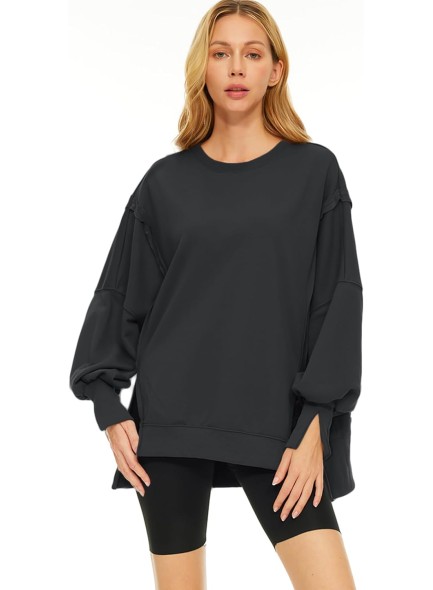 Womens Oversized Crewneck Sweatshirts Hoodies Fall Outfits Fashion Teen Girls Y2k Winter Clothes