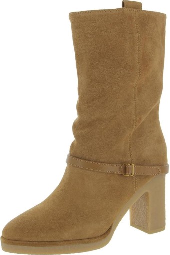 Women's Paxton Mid Calf Heeled Gum Sole Boots 