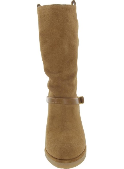 Women's Paxton Mid Calf Heeled Gum Sole Boots