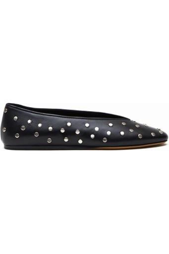 Women's Flats Round Toe Studded Shoes Causal Comfortable Dress Ballerinas Flats