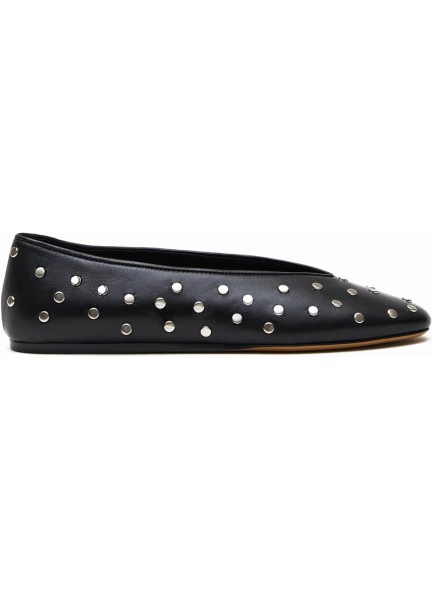 Women's Flats Round Toe Studded Shoes Causal Comfortable Dress Ballerinas Flats