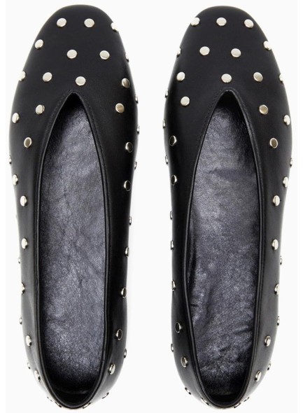 Women's Flats Round Toe Studded Shoes Causal Comfortable Dress Ballerinas Flats