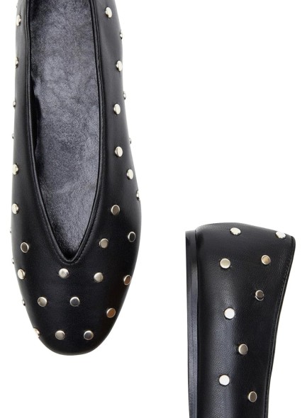 Women's Flats Round Toe Studded Shoes Causal Comfortable Dress Ballerinas Flats