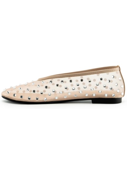 Rhinestone Flats for Women Slip On Mesh Flats Ballerina Shoes Comfortable Wedding Dance Dress Shoes