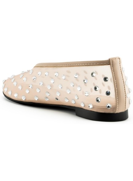Rhinestone Flats for Women Slip On Mesh Flats Ballerina Shoes Comfortable Wedding Dance Dress Shoes