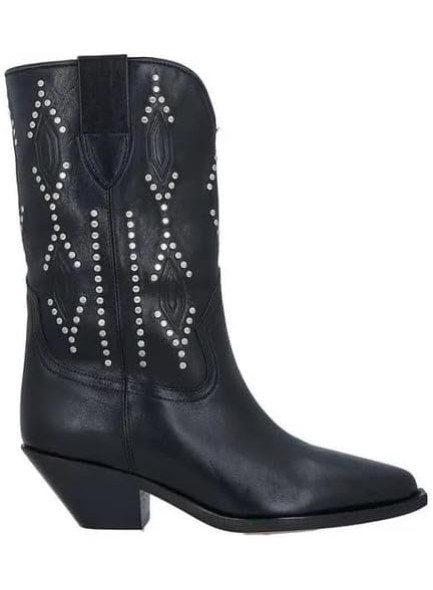 Western Cowboy Boots, Cowgirl Boots for Women, Pointed Toe Studded Ankle Boots