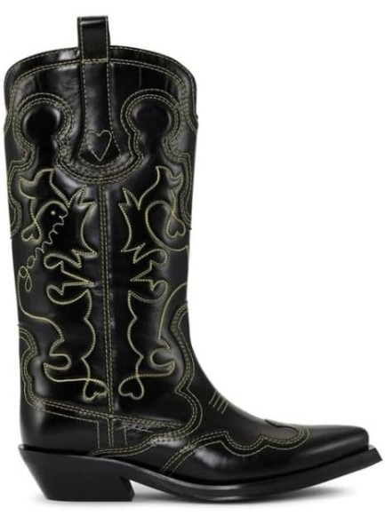 Western Cowboy Boots for Women, Pointed Toe Studded Ankle Boots Cowgirl Boots