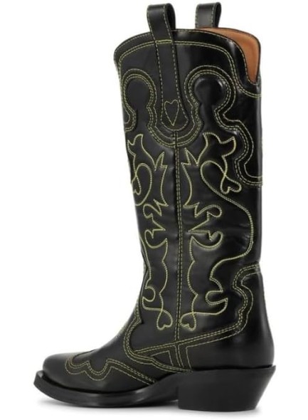 Western Cowboy Boots for Women, Pointed Toe Studded Ankle Boots Cowgirl Boots