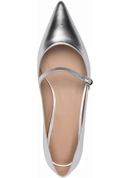 Women's Pointed Toe Flats for Women;Patent Leather Buckle Strap Ballerinas Daily Dress Dancing Flat Shoes