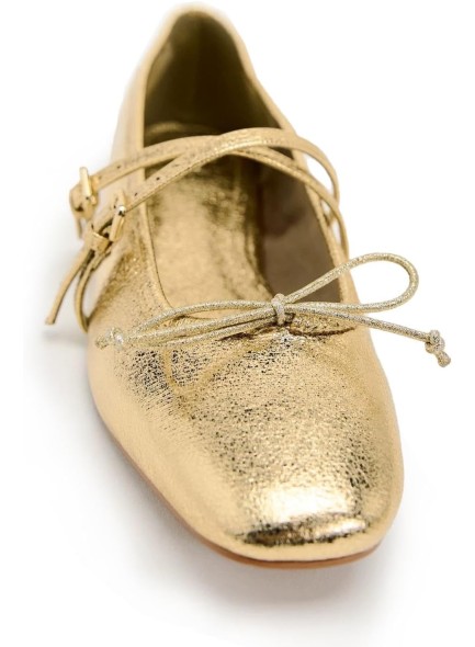 Cross Strap for Women Square Toe Bow Knots Flats Ankle Buckle Slip On Dress Ballerina Shoes