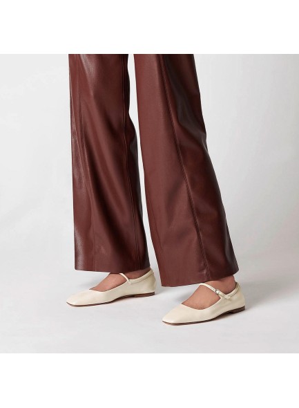 Flat Shoes for Women Square Toe Buckle Strap Dressy Comfortable Slip On Low Heel Flats