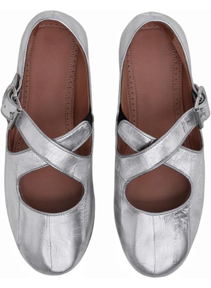Women Criss Cross Bellet Flats Elastic Ankle Strap Flats Shoes