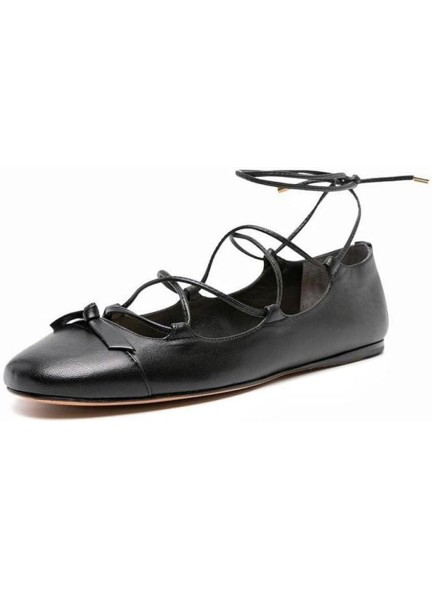 Women Lace up Round Toe Flats Ankle Strap Criss Cross Flats Casual Shoes Low Heel Flats