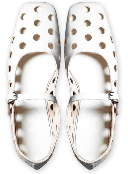 Women's Flats;Square Toe Hollow Flat Shoes with Adjustable Buckle;Soft Comfortable Low Heel Flat Shoes