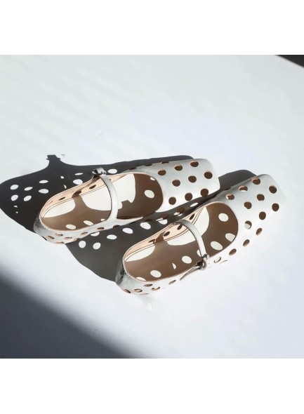 Women's Flats;Square Toe Hollow Flat Shoes with Adjustable Buckle;Soft Comfortable Low Heel Flat Shoes